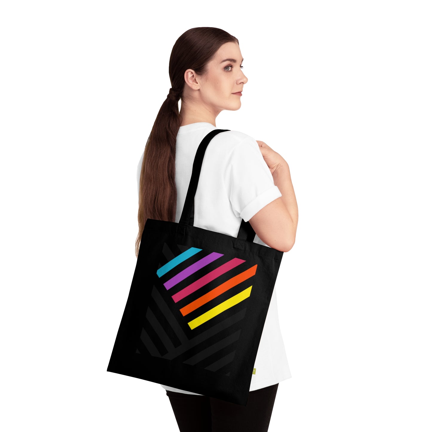 QuadStripe Organic Cotton Tote Bag