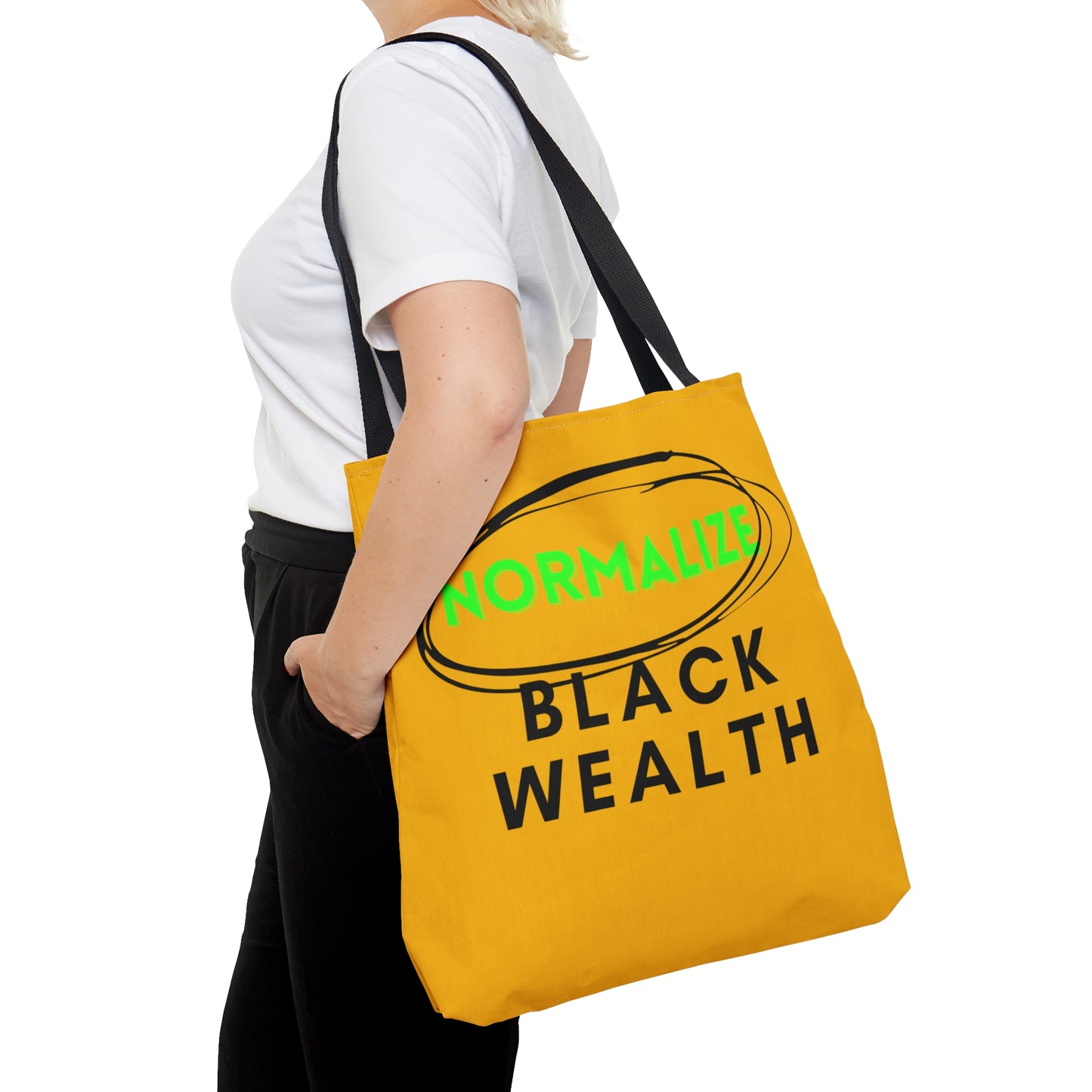 Yellow and Black NBW Tote Bag