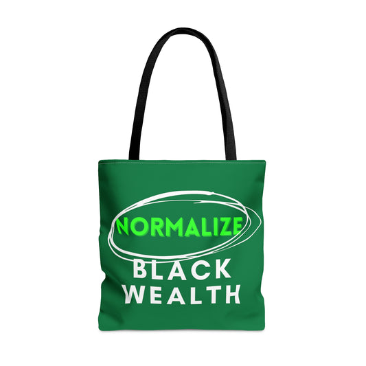 Dark Green NBW Tote Bag w/white logo