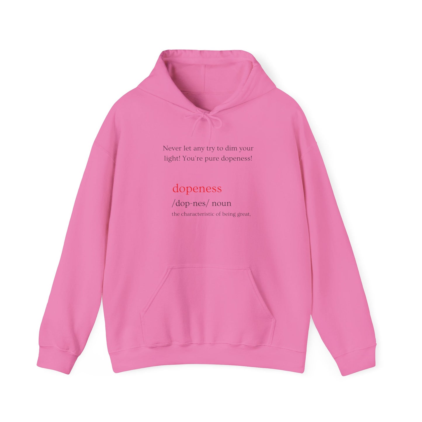 Dopeness Unisex Hooded Sweatshirt - 'Dopeness' Definition Graphic