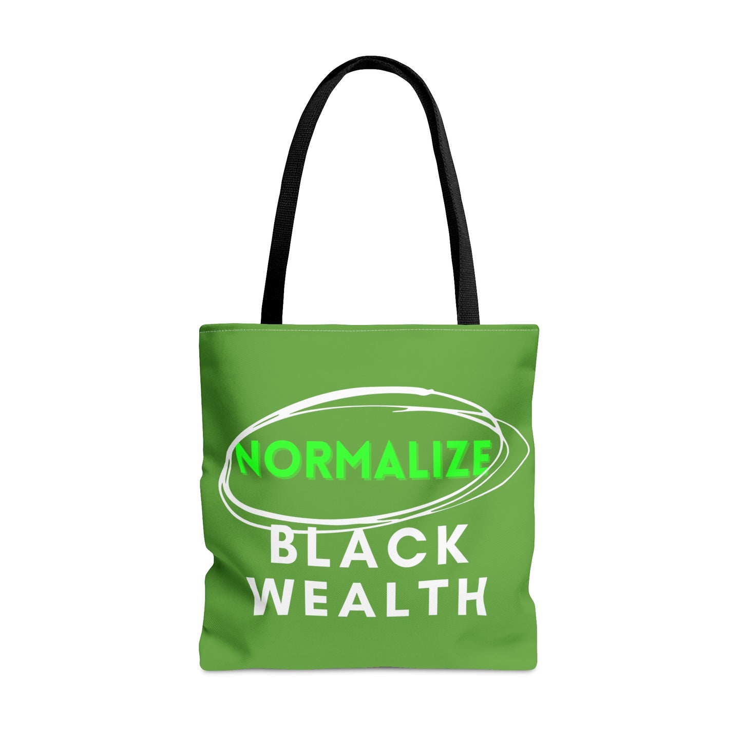 Light Green and White NBW Tote Bag