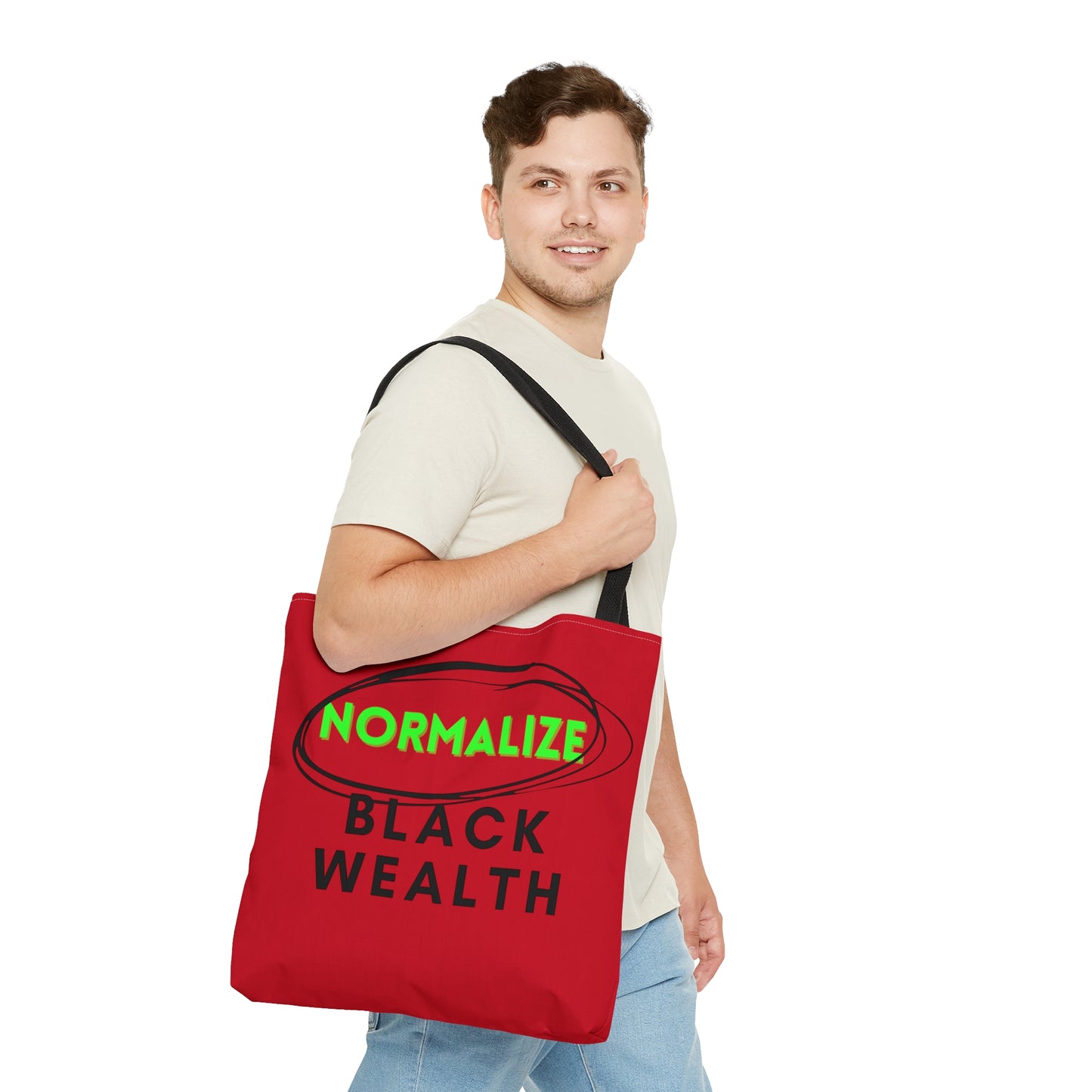 Red and Black NBW Tote Bag