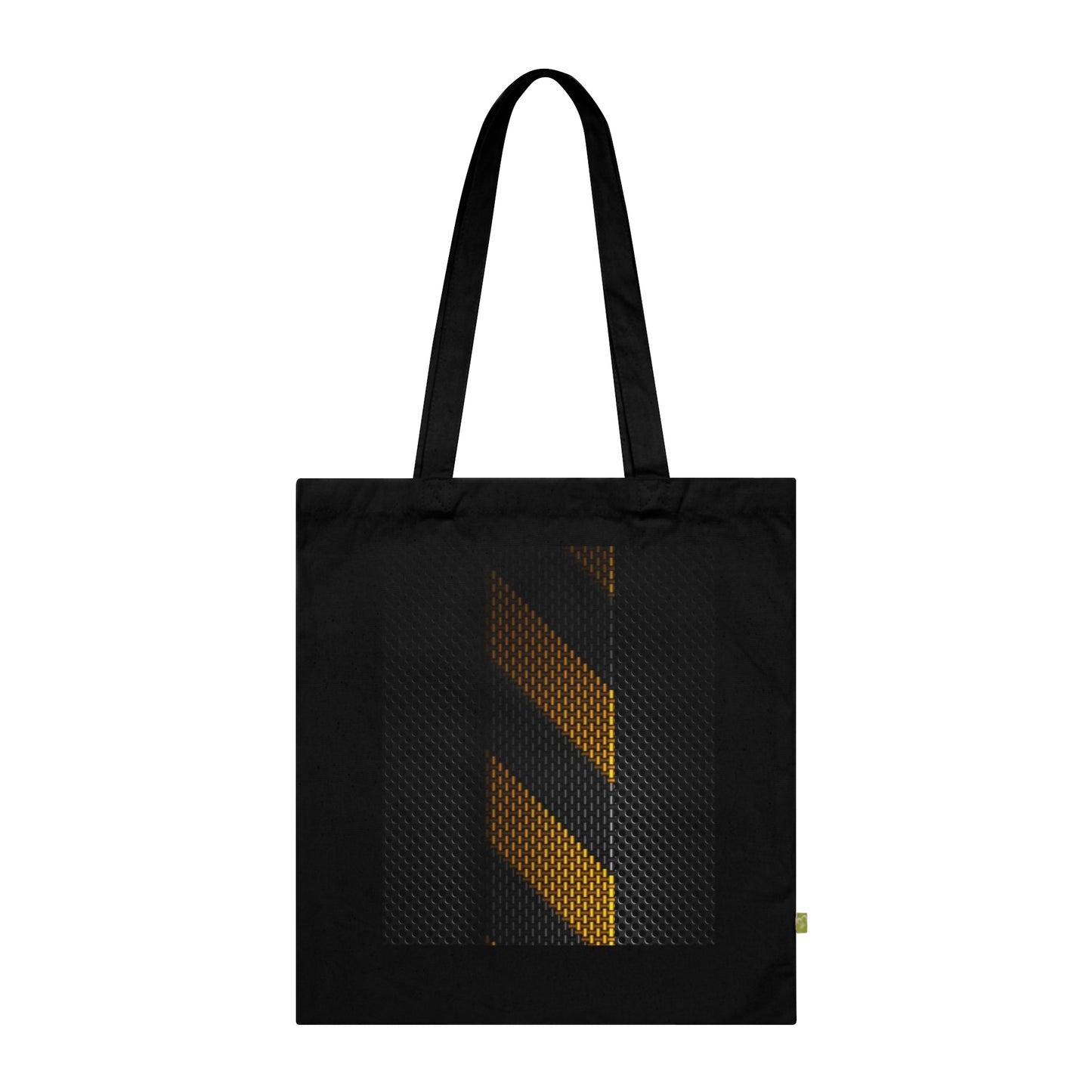 Caution Stripes Organic Cotton Tote Bag