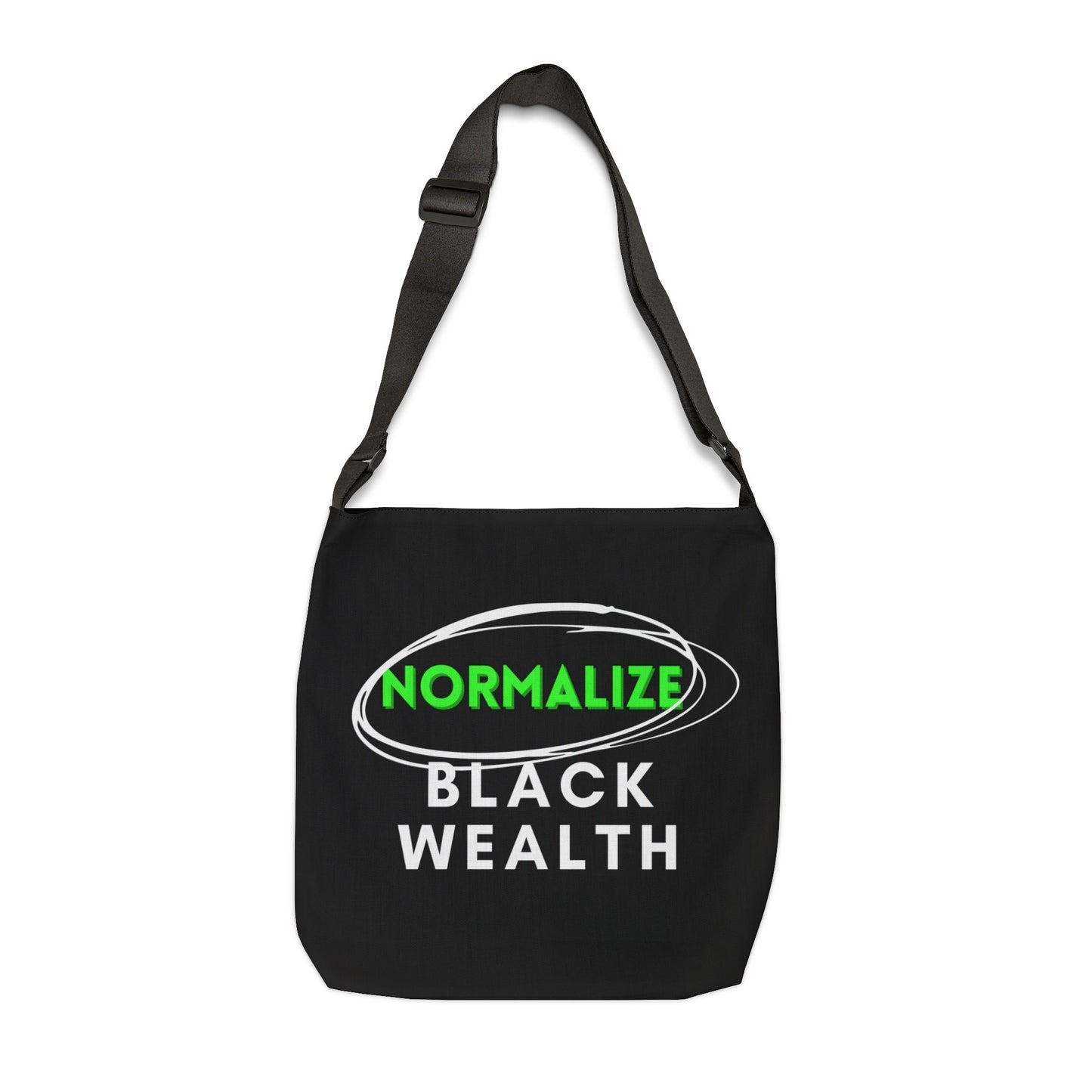 Black Adjustable Tote Bag