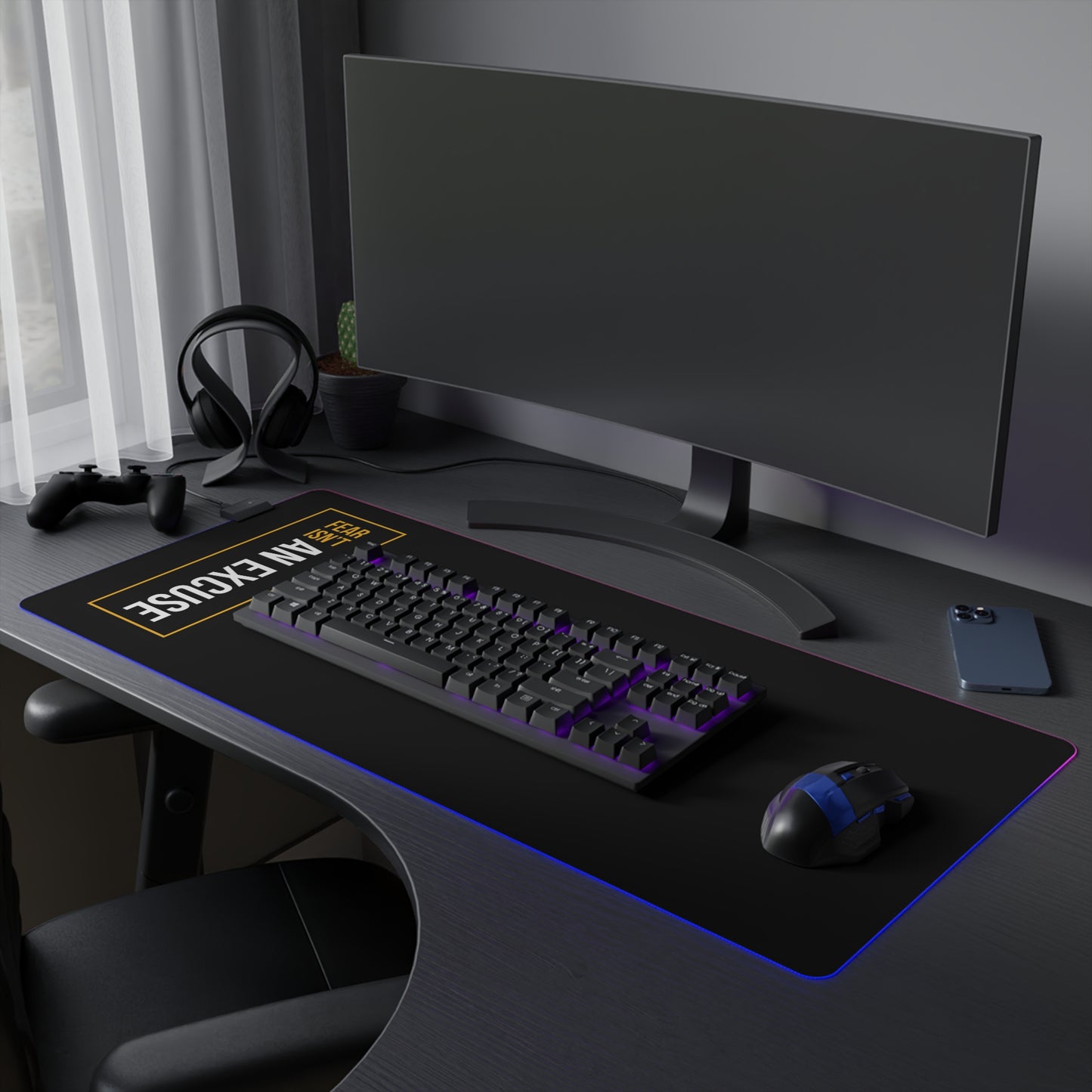 FEAR LED Gaming Mouse Pad