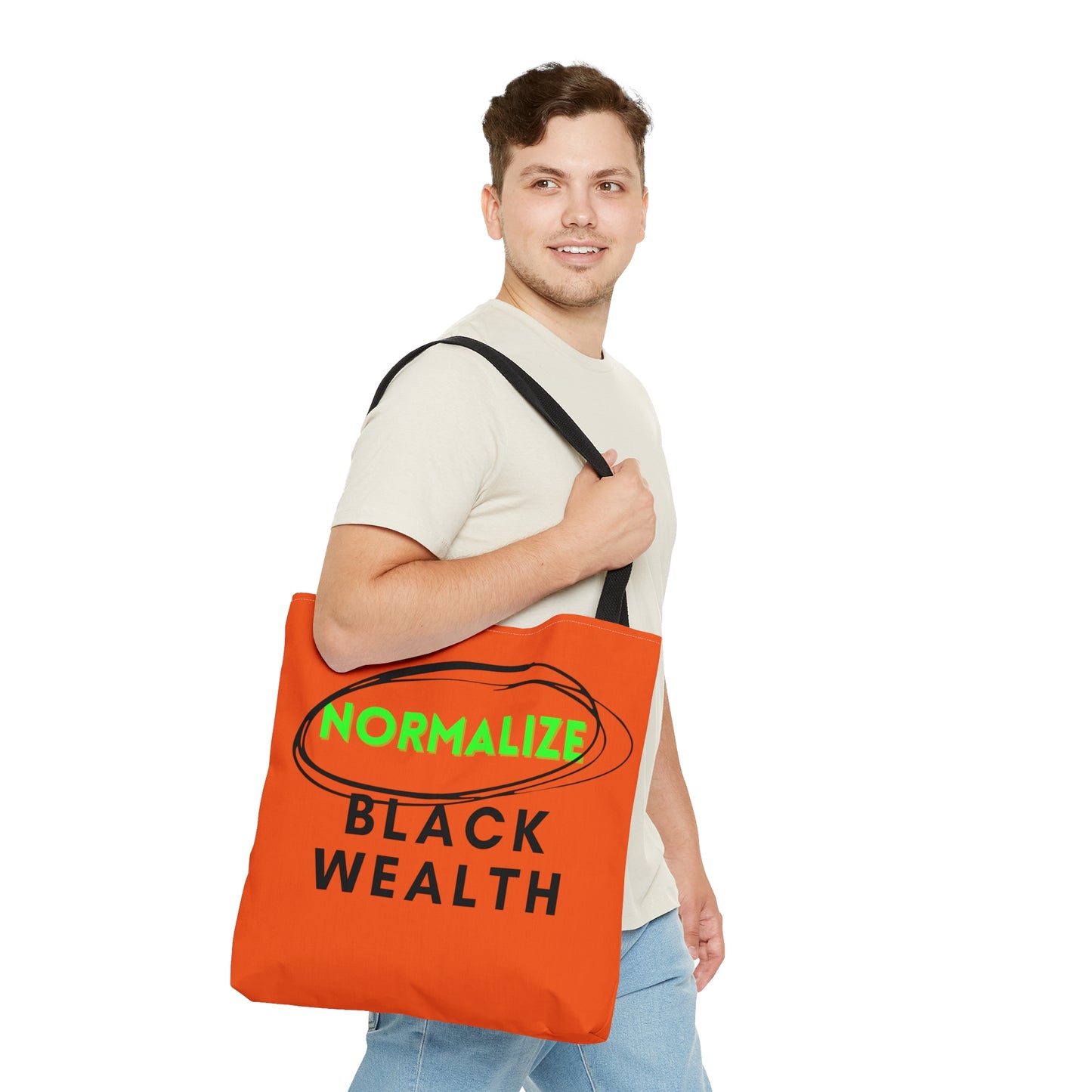 Orange and Black NBW Tote Bag