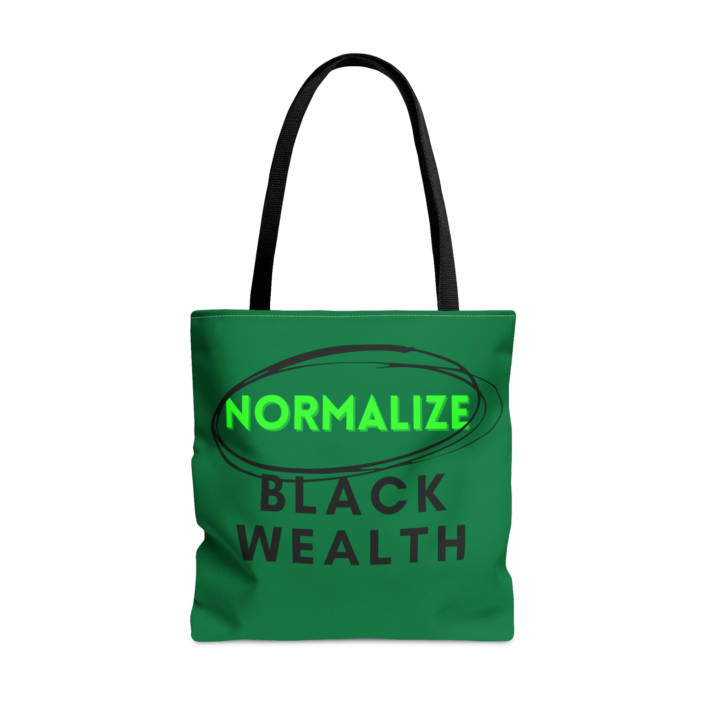 Dark Green and Black NBW Tote Bag