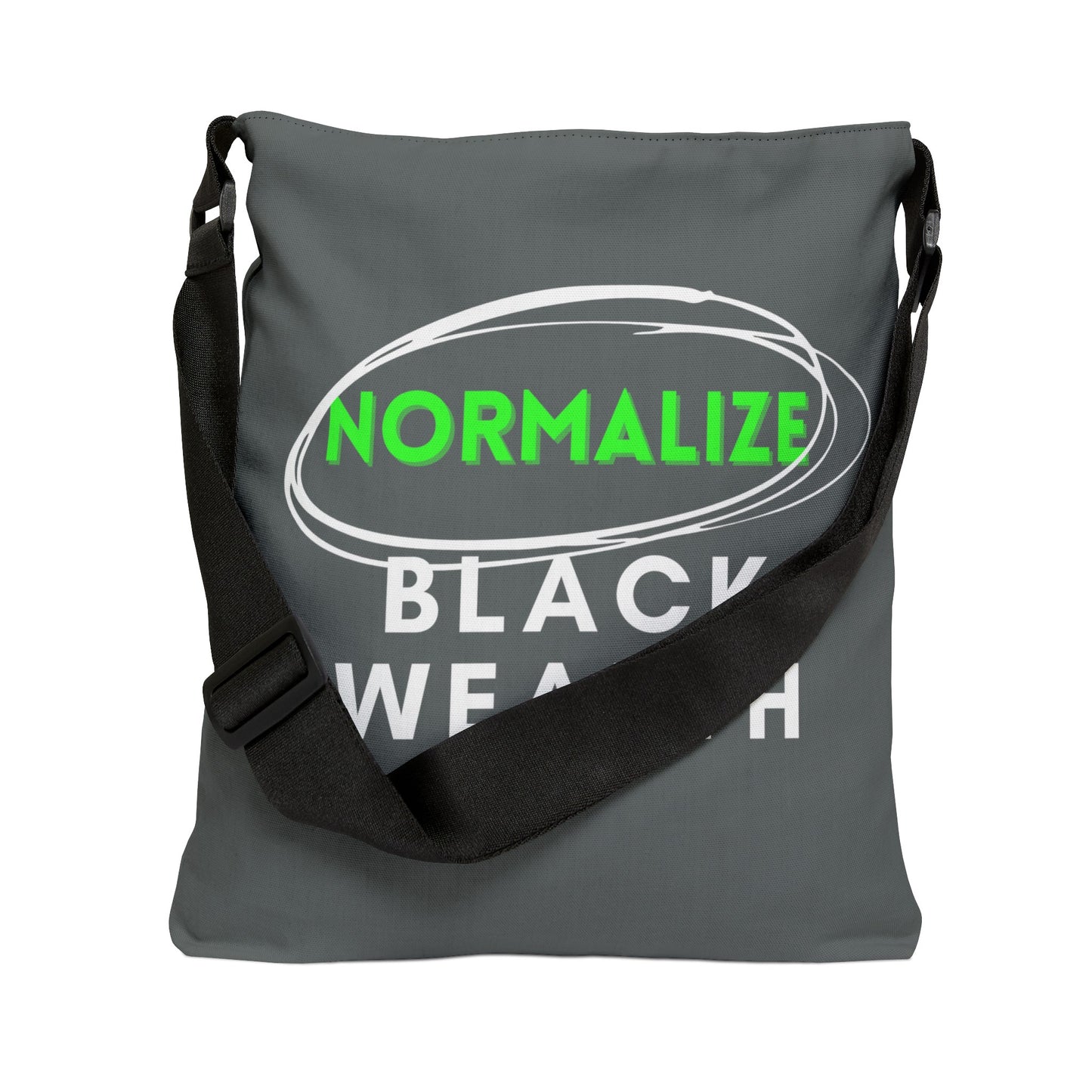 Dark Gray Adjustable Tote Bag