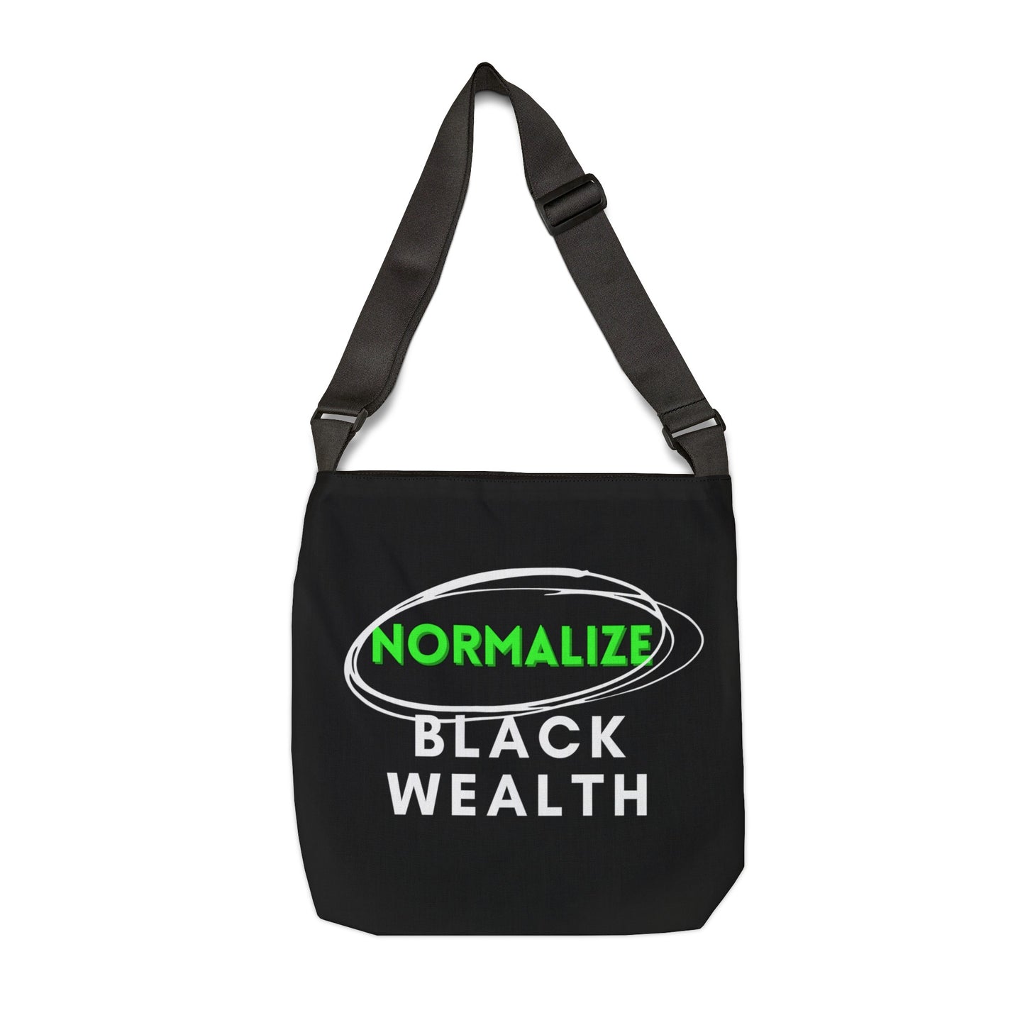 Black Adjustable Tote Bag