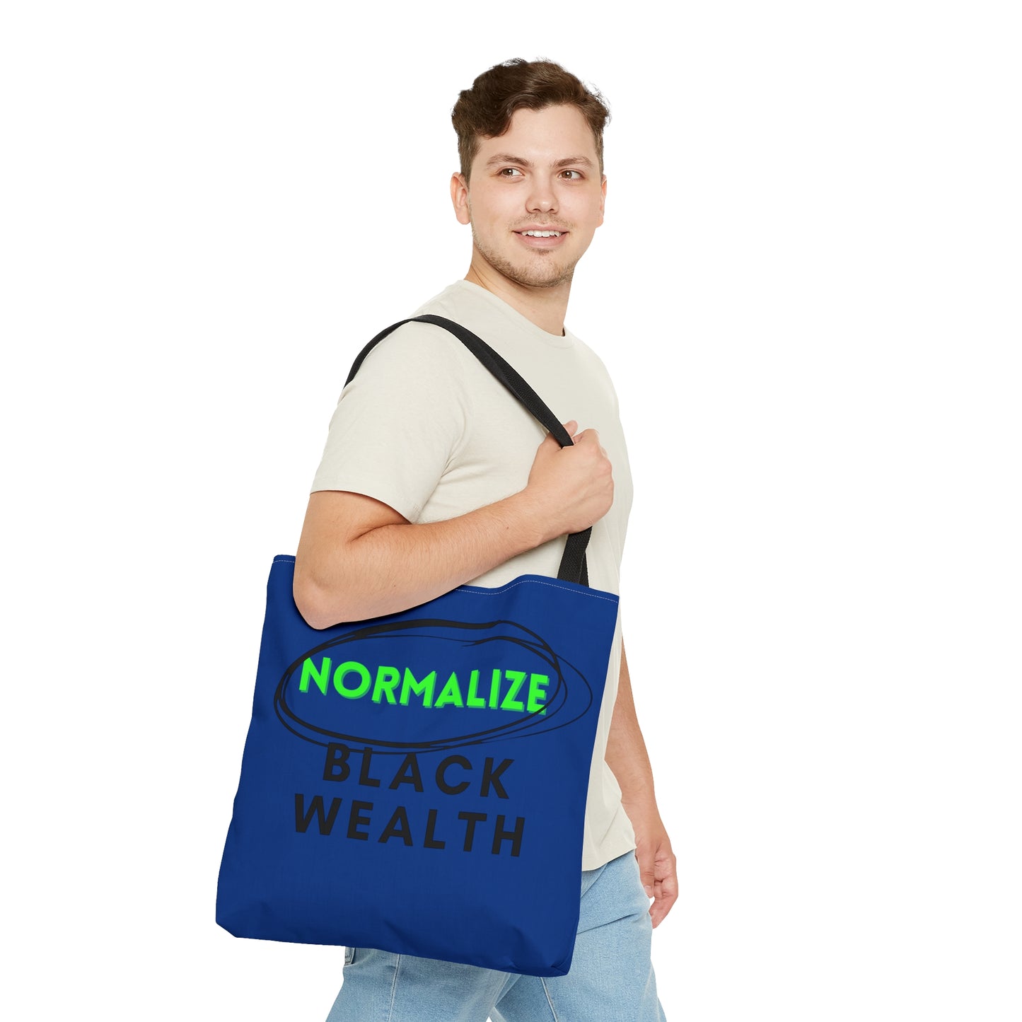 Royal and Black NBW Tote Bag