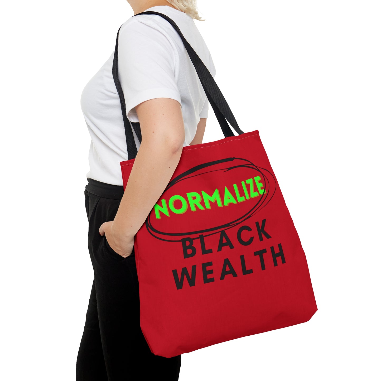 Red and Black NBW Tote Bag