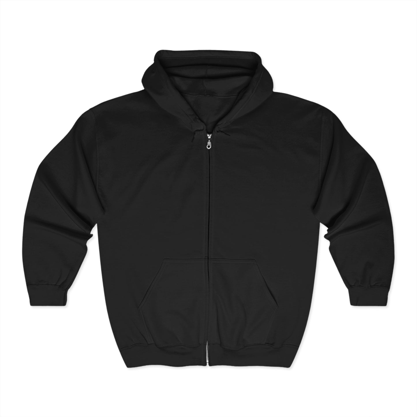 Normalize Black Wealth Zip-Up Hoodie | Unisex Heavy Blend™ Sweatshirt