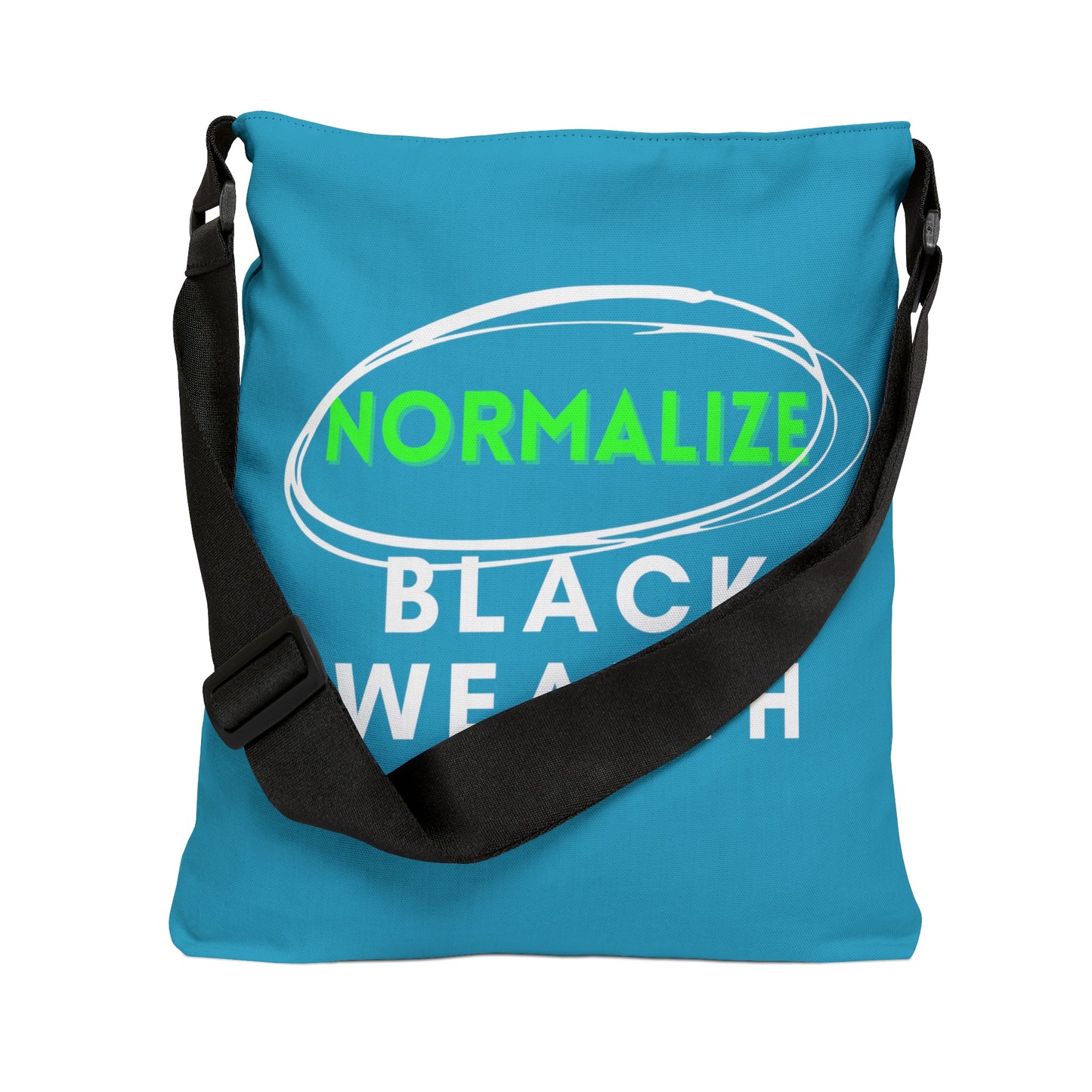 Turquoise Adjustable Tote Bag