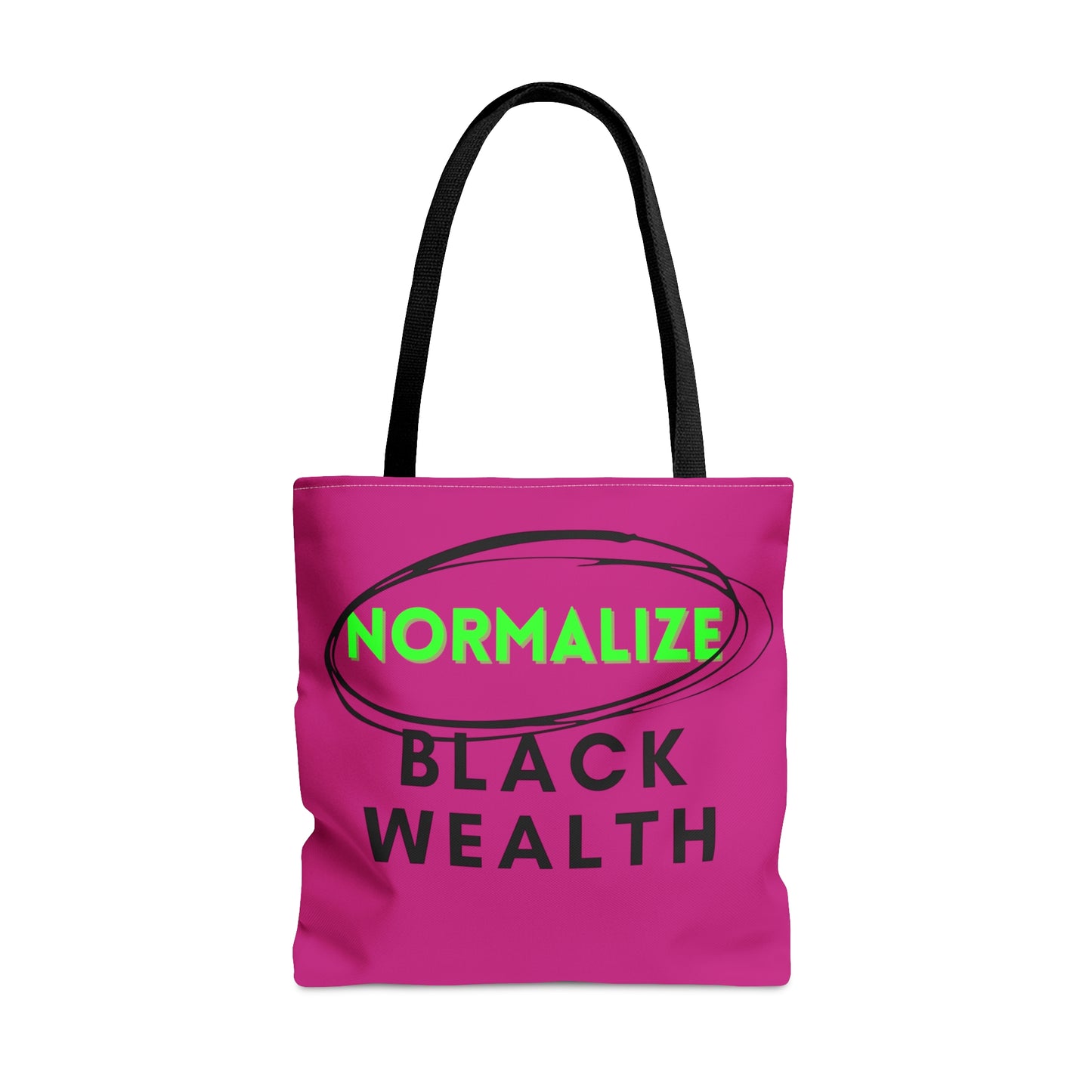 Fuchsia and Black NBW Tote Bag