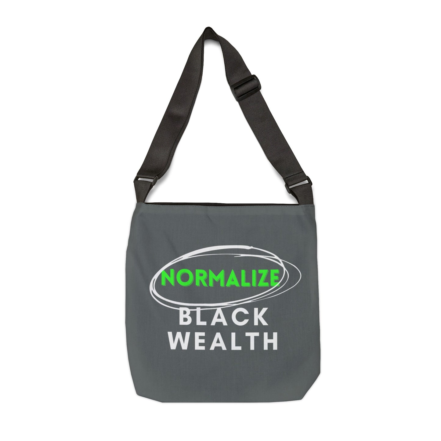 Dark Gray Adjustable Tote Bag