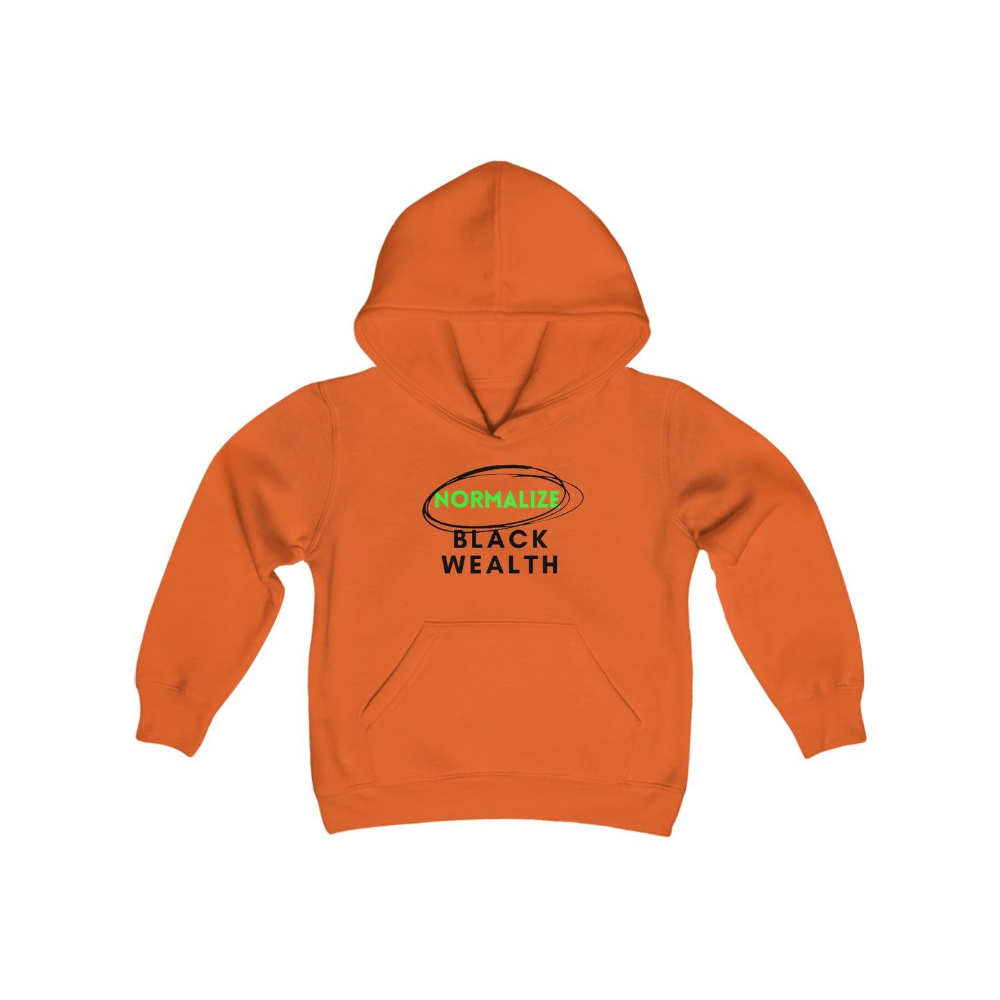 NBW (blk logo) Youth Heavy Blend Hooded Sweatshirt