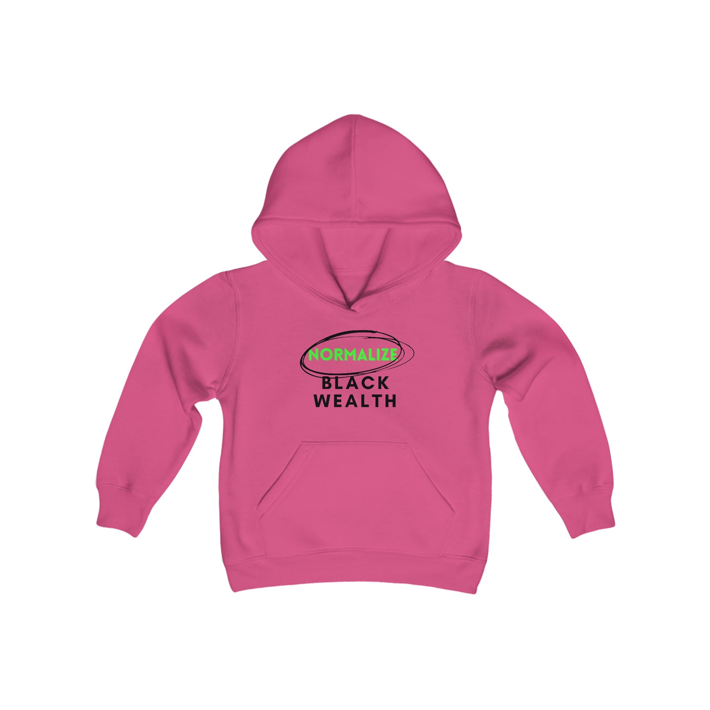 NBW (blk logo) Youth Heavy Blend Hooded Sweatshirt