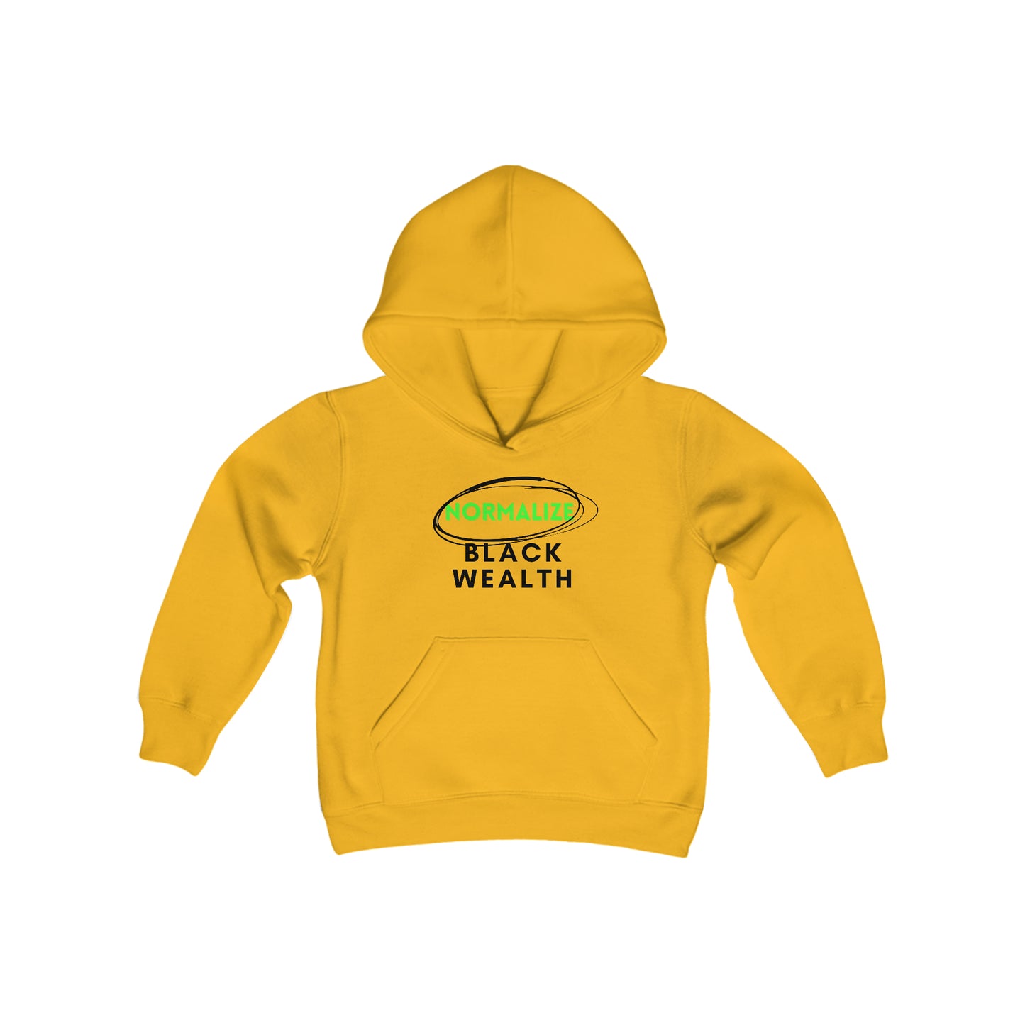 NBW (blk logo) Youth Heavy Blend Hooded Sweatshirt