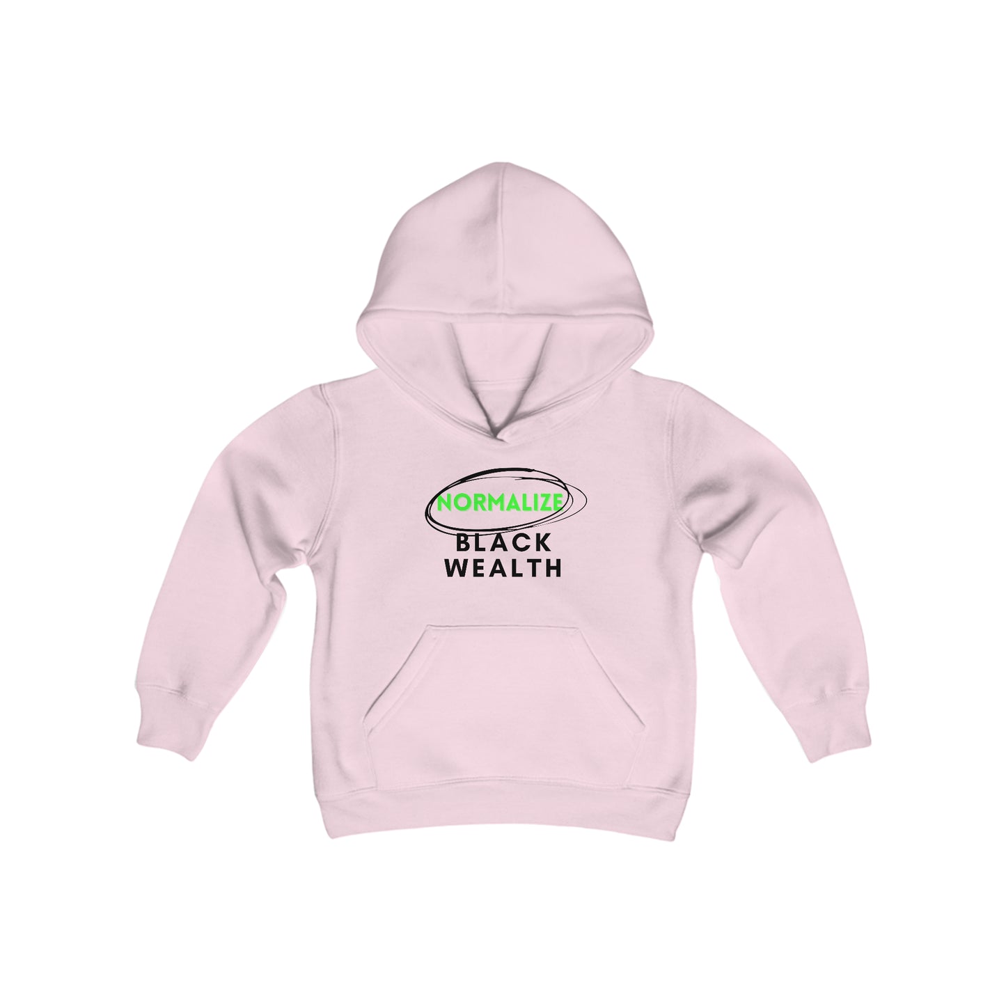 NBW (blk logo) Youth Heavy Blend Hooded Sweatshirt