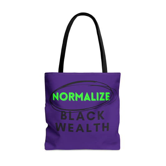 Purple and Black NBW Tote Bag