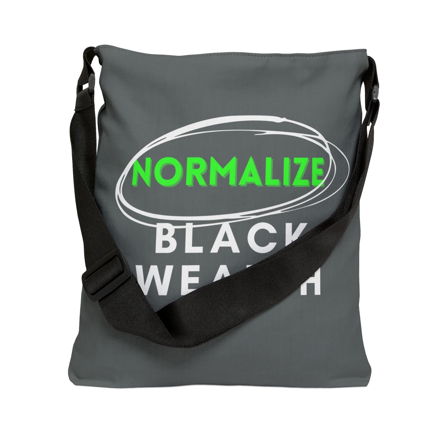 Dark Gray Adjustable Tote Bag