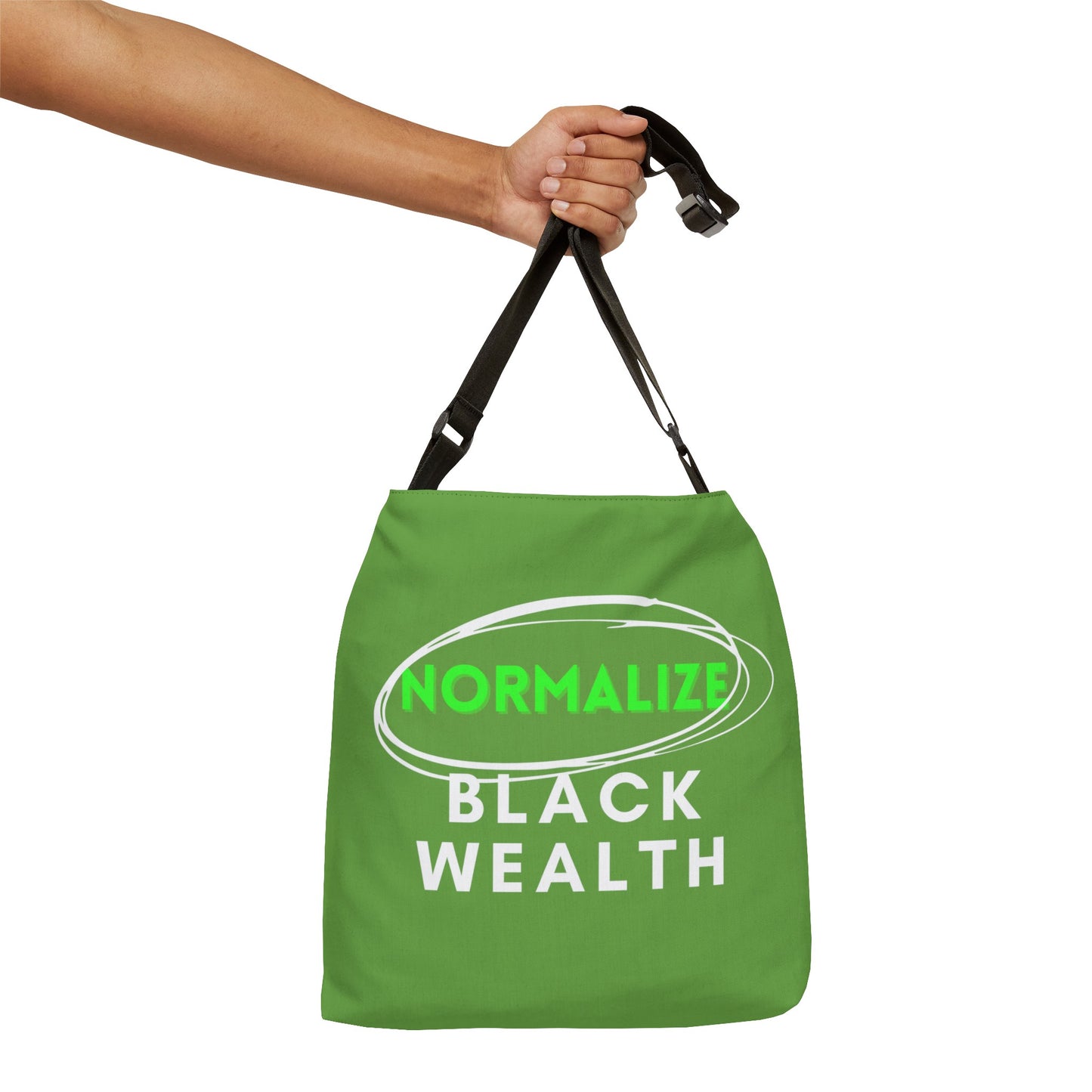 Green Adjustable Tote Bag