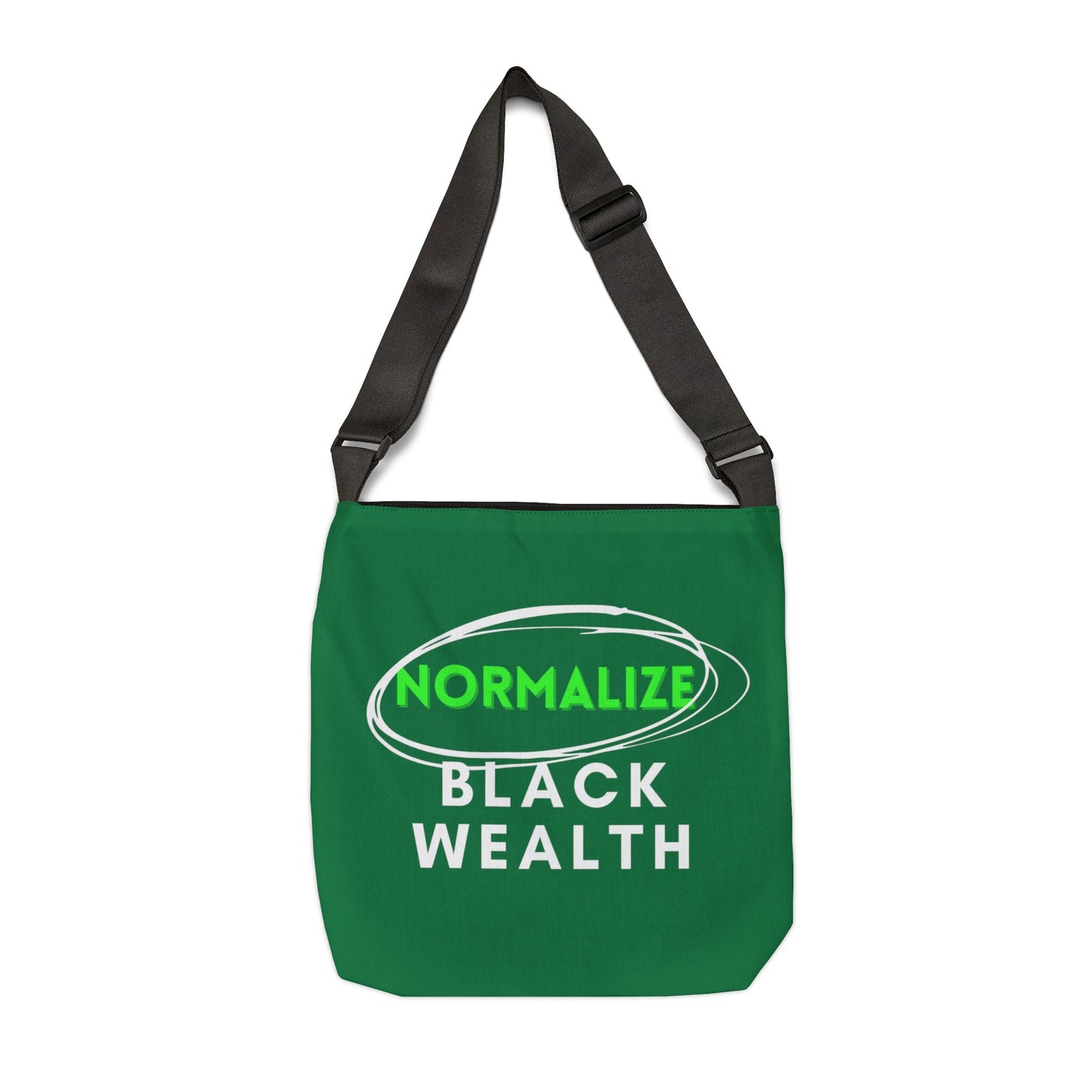 Dark Green Adjustable Tote Bag