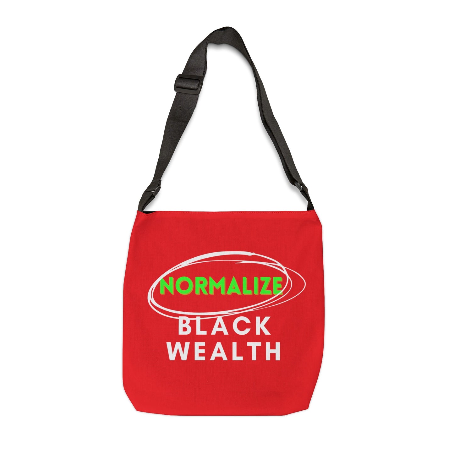 Red w/white logo Adjustable Tote Bag