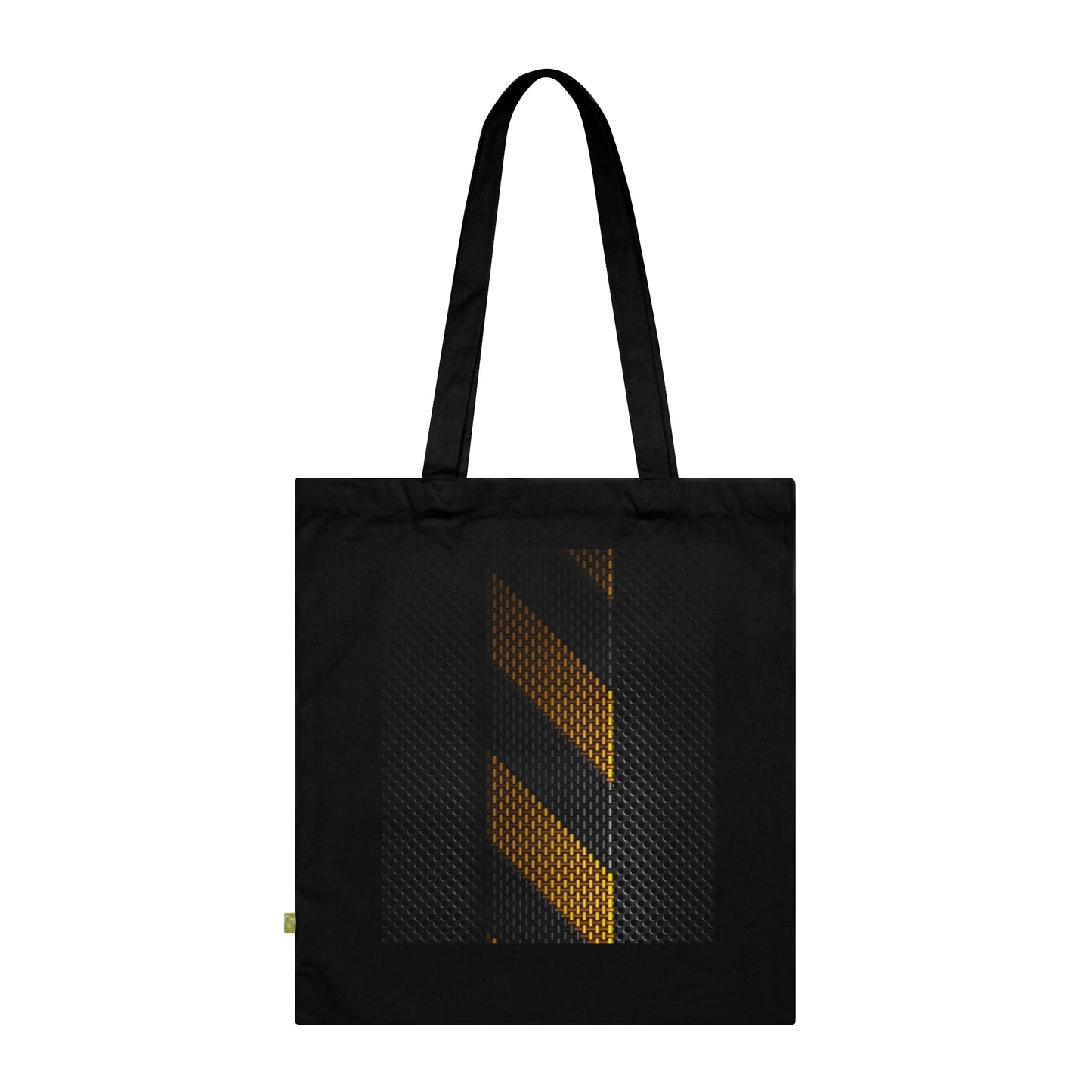 Caution Stripes Organic Cotton Tote Bag