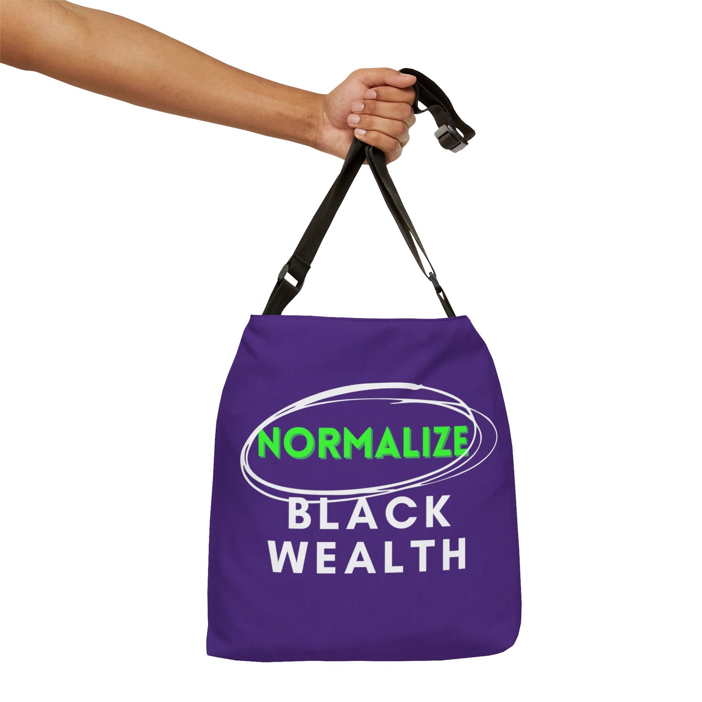 Purple Adjustable Tote Bag