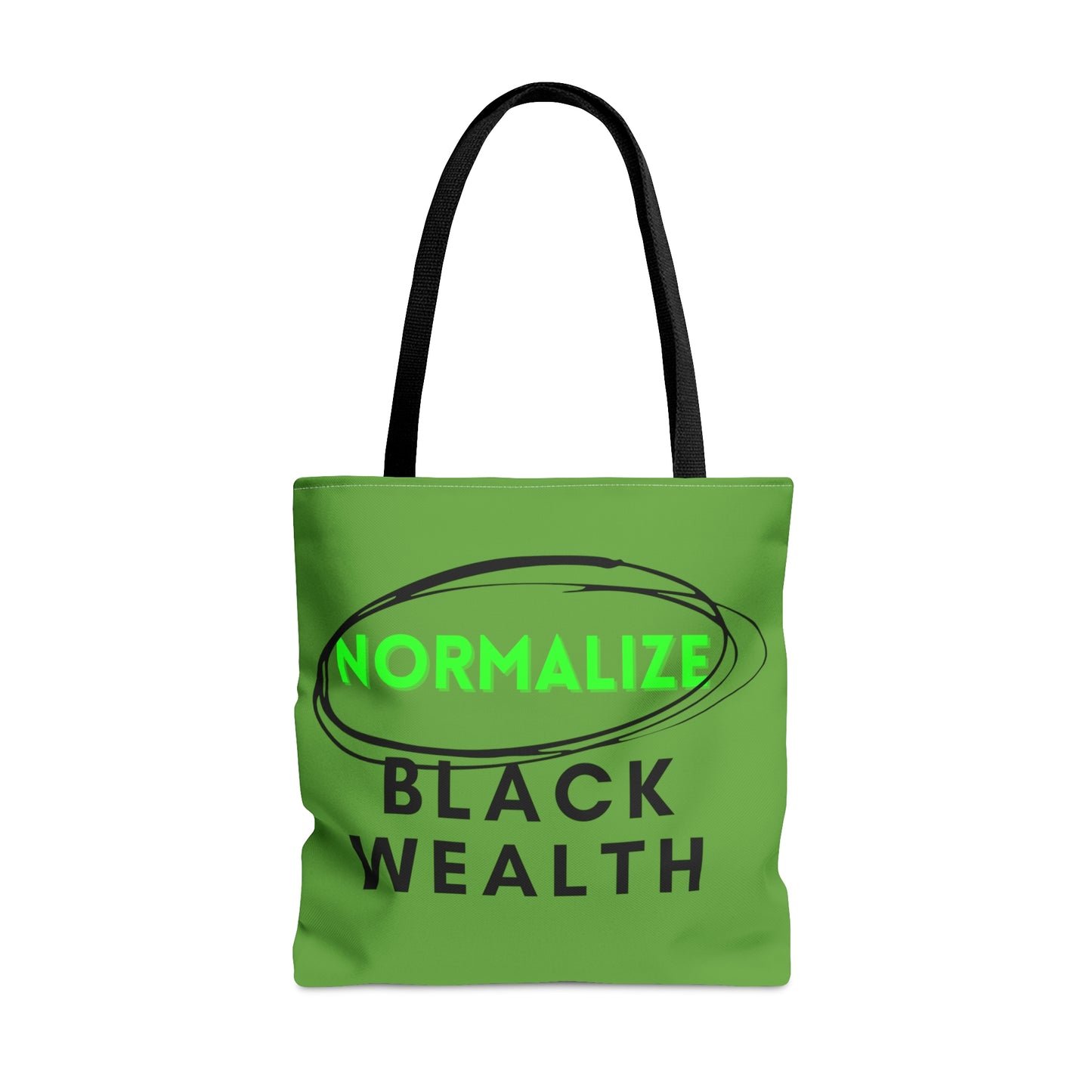 Light Green and Black NBW Tote Bag