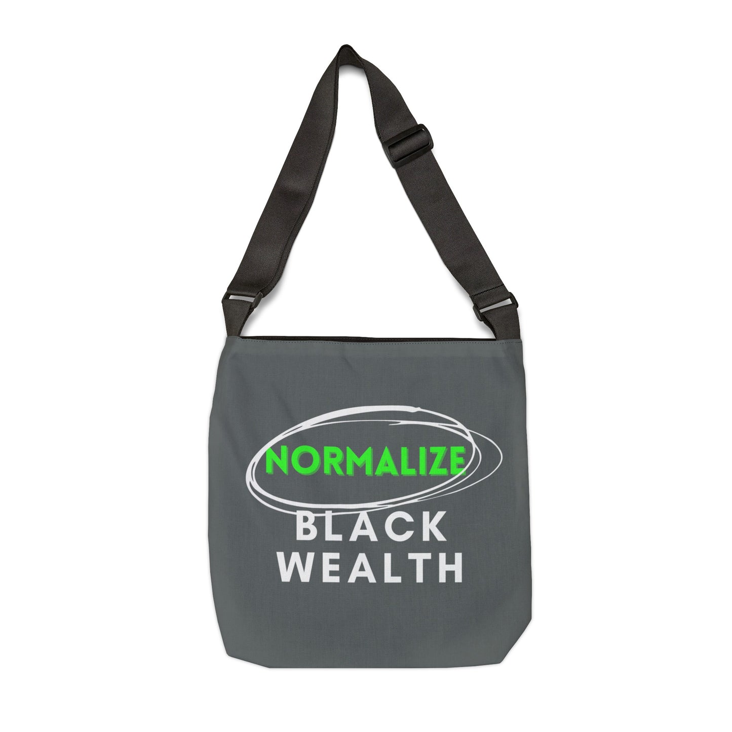 Dark Gray Adjustable Tote Bag