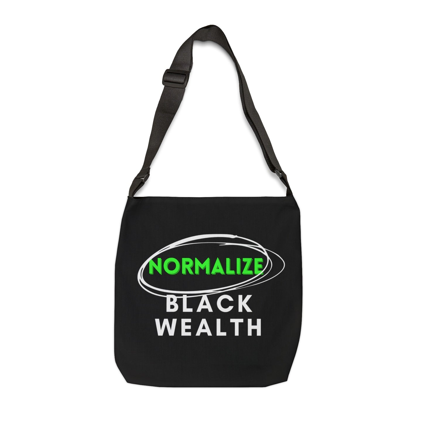 Black Adjustable Tote Bag