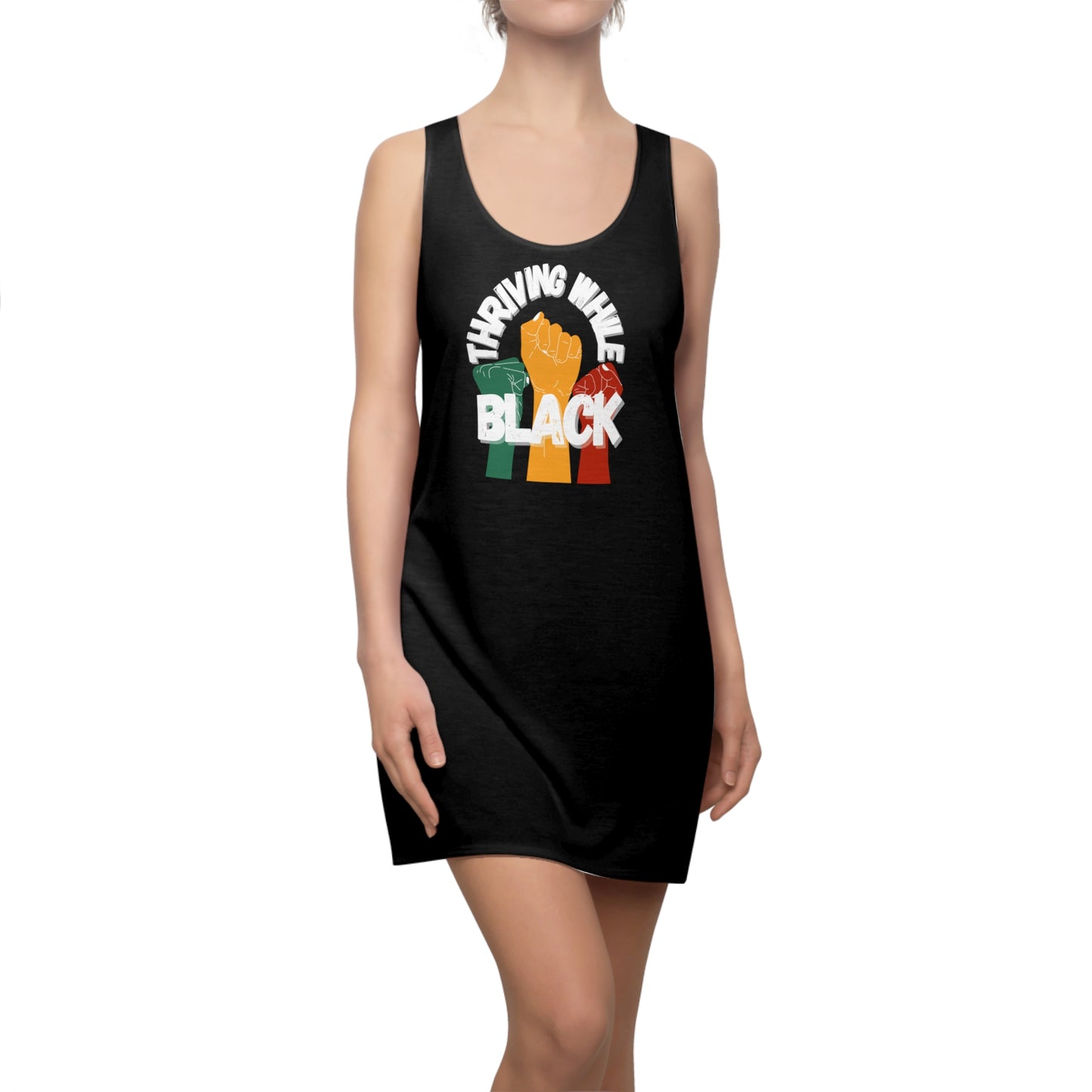 Women's Cut & Sew Racerback Dress (AOP)