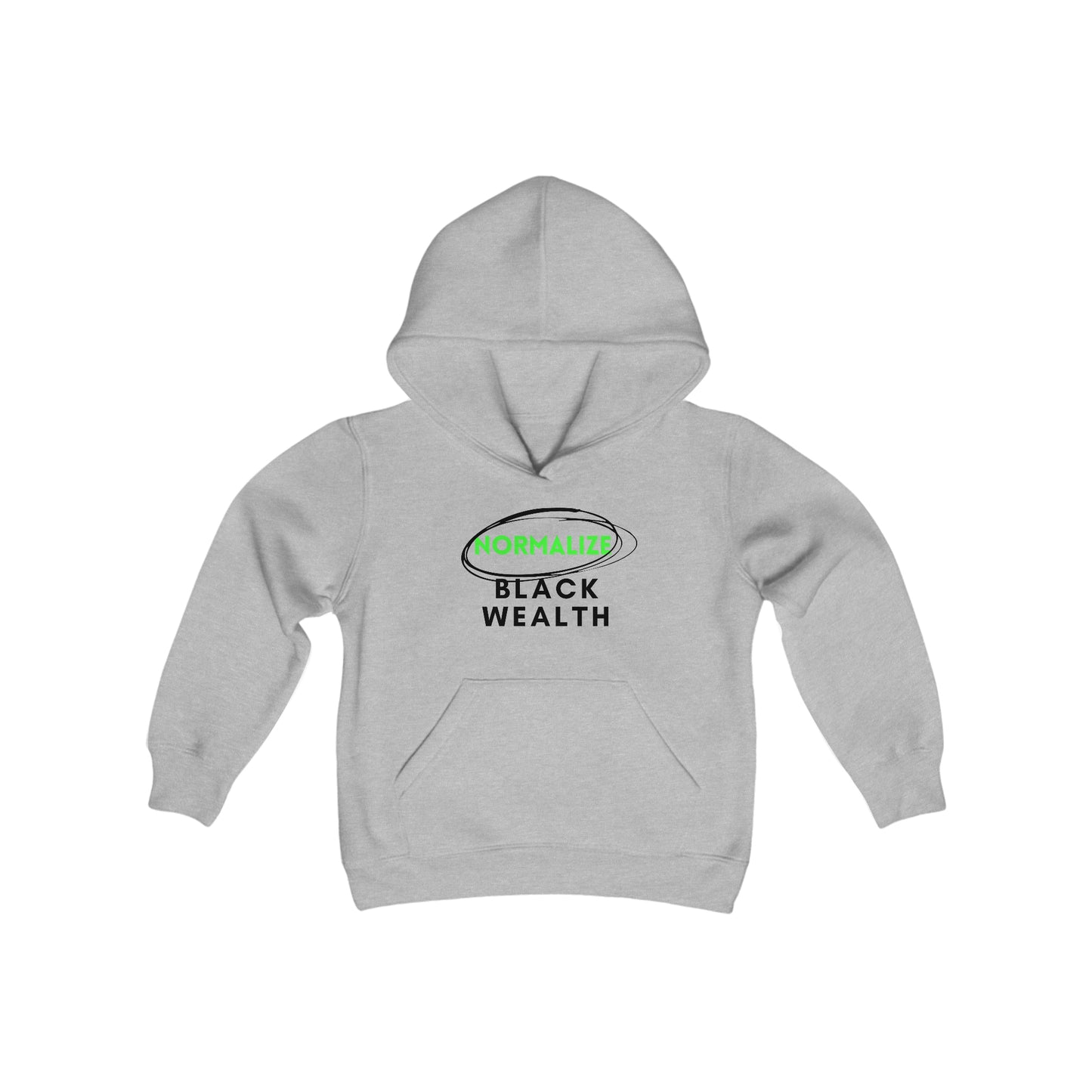 NBW (blk logo) Youth Heavy Blend Hooded Sweatshirt