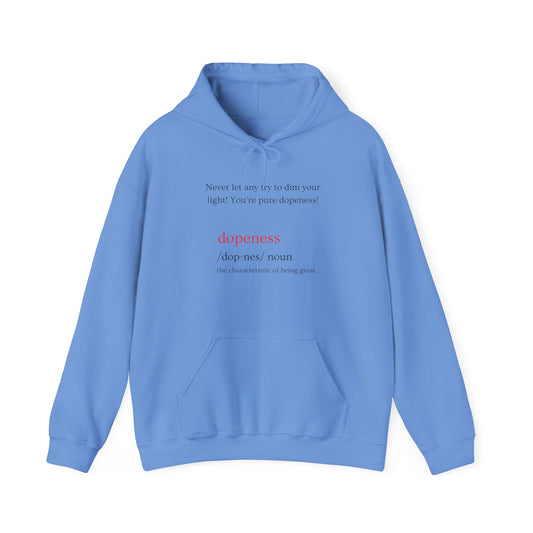 Dopeness Unisex Hooded Sweatshirt - 'Dopeness' Definition Graphic